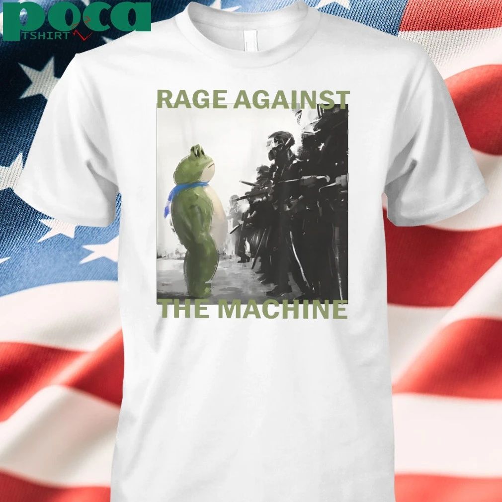 Portland Frog Protest 2025 Rage Against The Machine T-shirt