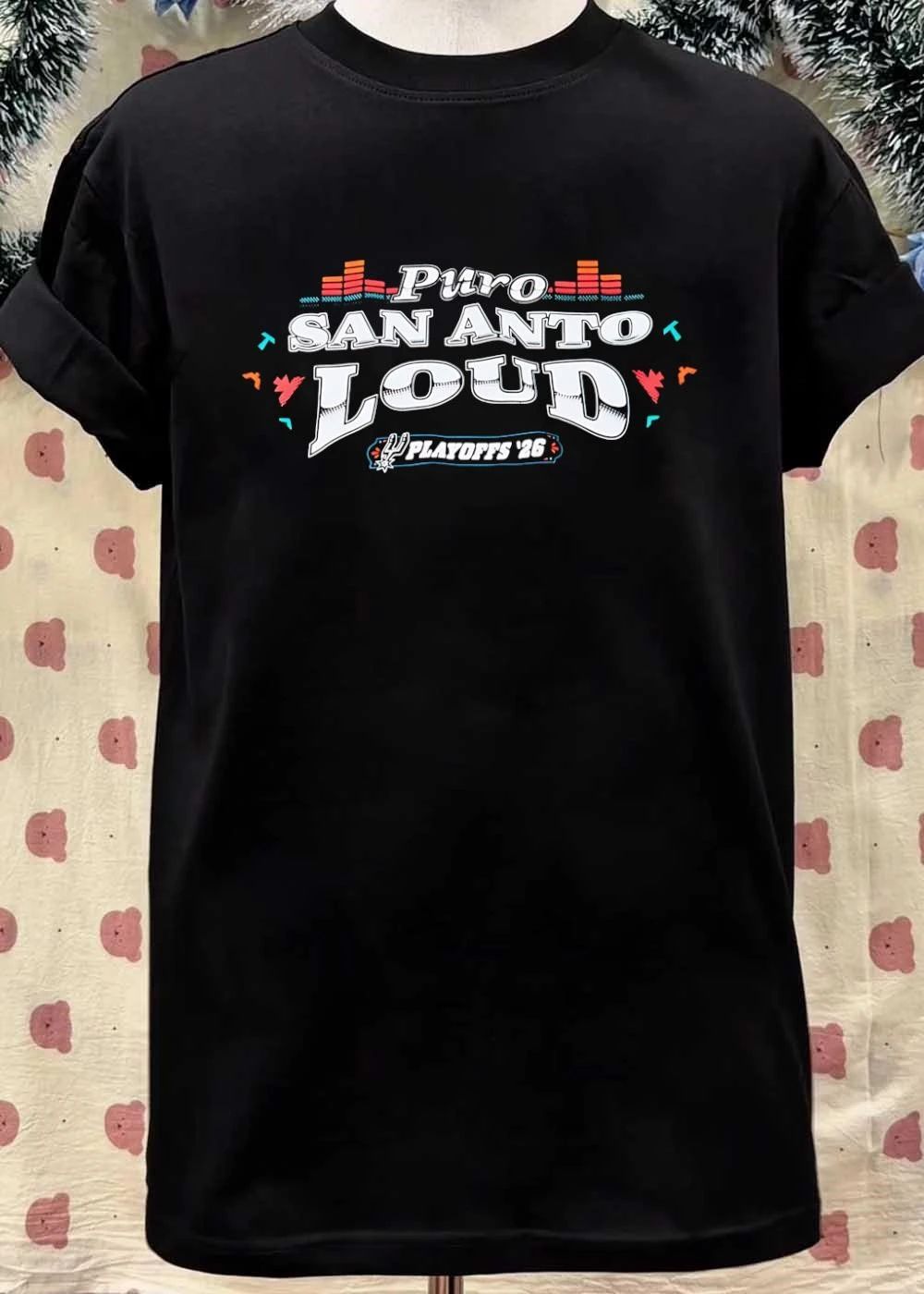 Spurs Playoffs 2026 Puro San Anto Loud Basketball T-Shirt