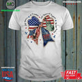 Patchwork coquette 250 years of freedom america flag shirt