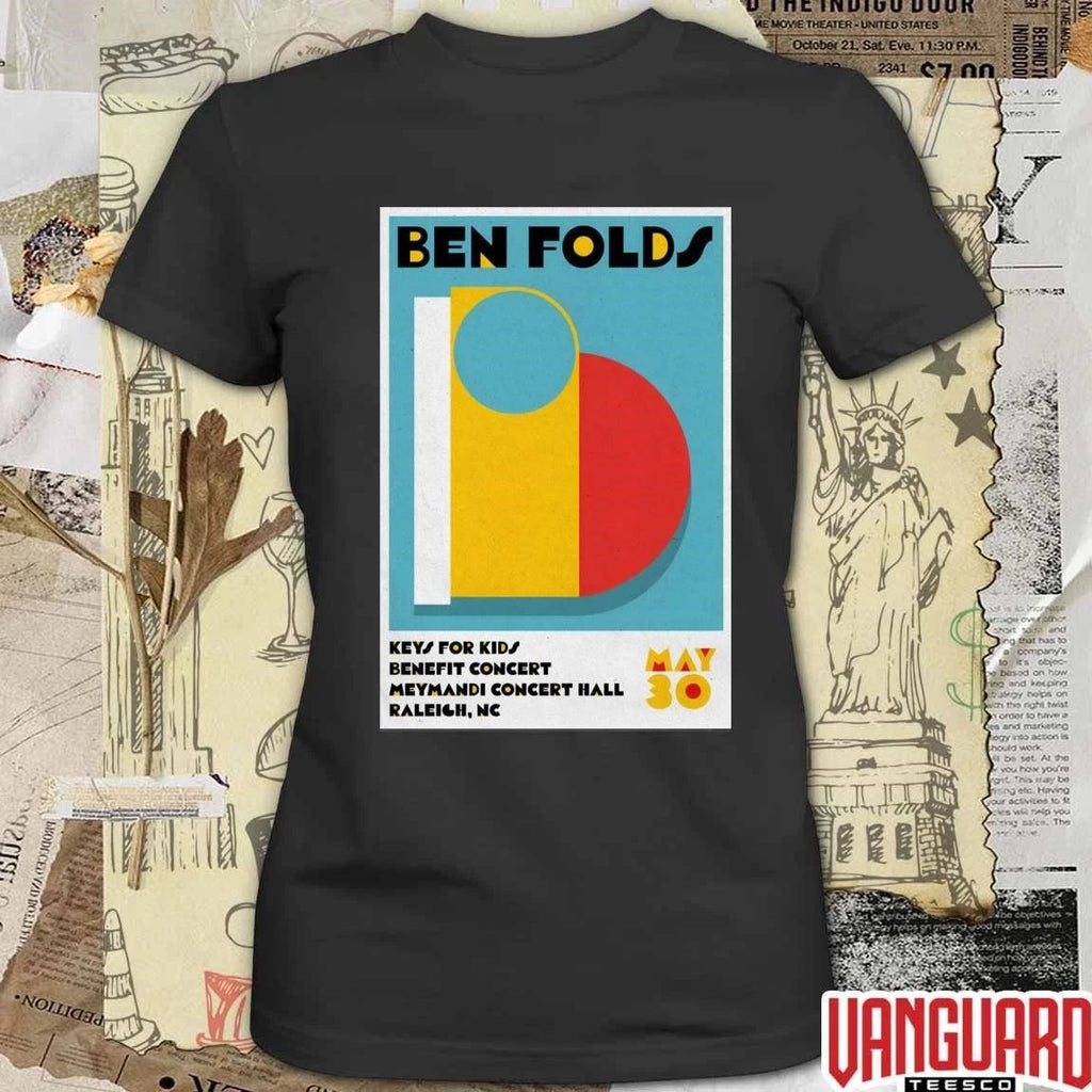 Ben Folds Keys For Kids Benefit Concert Meymandi Concert Hall Raleigh NC Tour On May 30 2026 Poster t-shirt