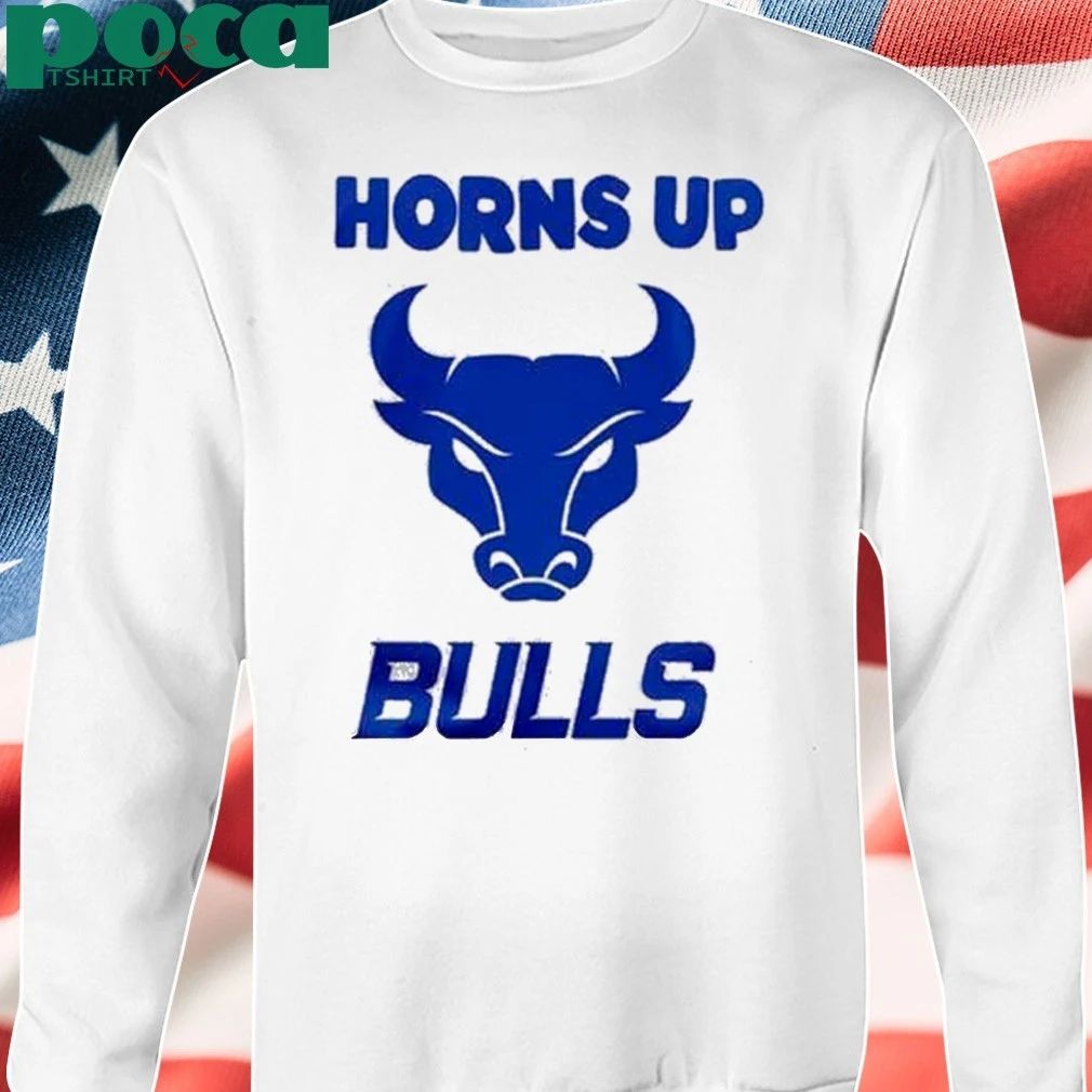 Buffalo Bulls Horns Up White Uniform shirt