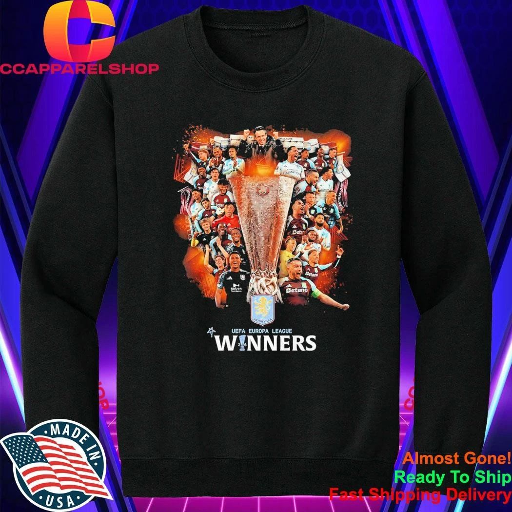 Aston Villa UEFA Europa League Winners 2026 Soccer Fan Shirt