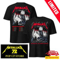 Metallica Bologna 2026 M72 Tour Keith Stanley Front Back Concert Tee