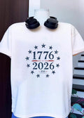 250 Years 1776 2026 Anniversary Commemorative Patriotic Americana T-Shirt