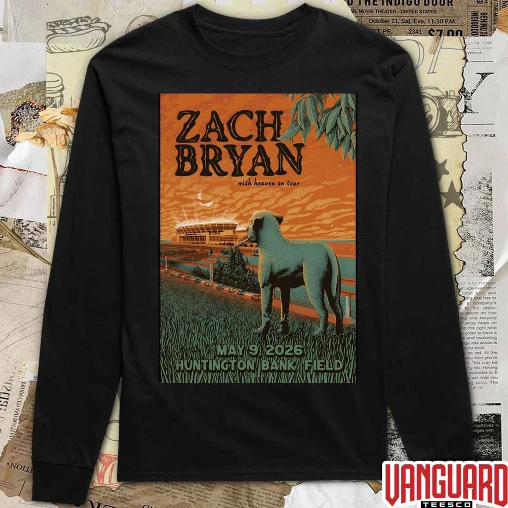 Zach Bryan Pop-Up Shop Now Huntington Bank Field Cleveland OH May 9 2026 Poster t-shirt