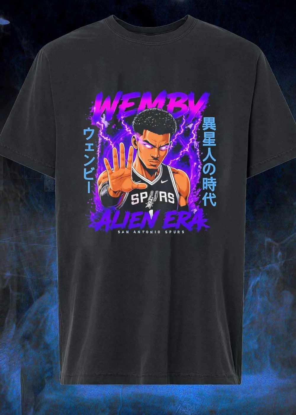 San Antonio Spurs, Alien Era, Wemby Wembanyama Iseijin no Jidai T-Shirt