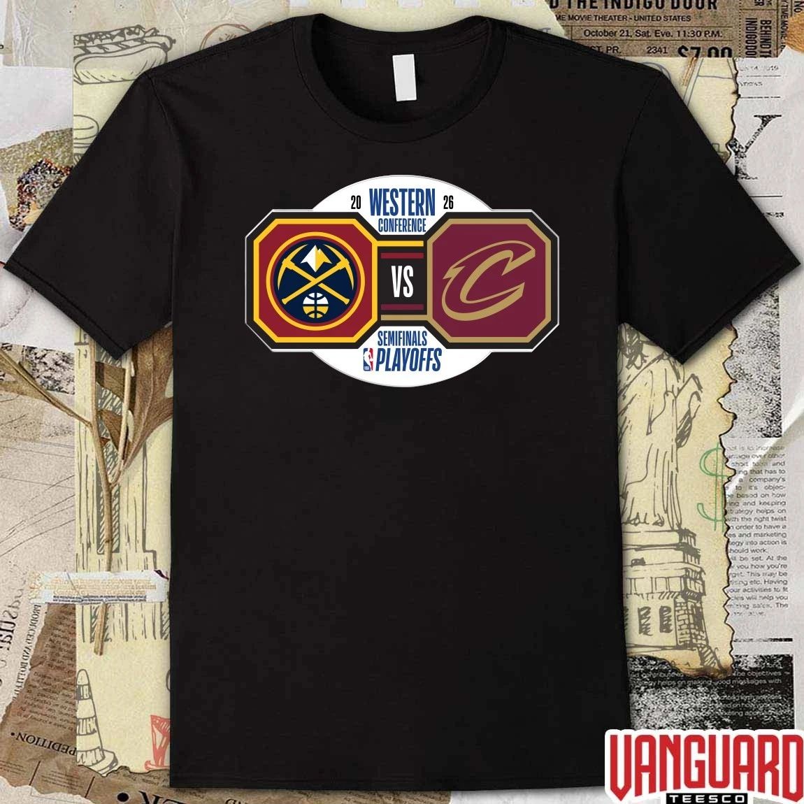 Funny Denver Nuggets vs Cleveland Cavaliers 2026 NBA Playoffs Western Conference Semifinals t-shirt
