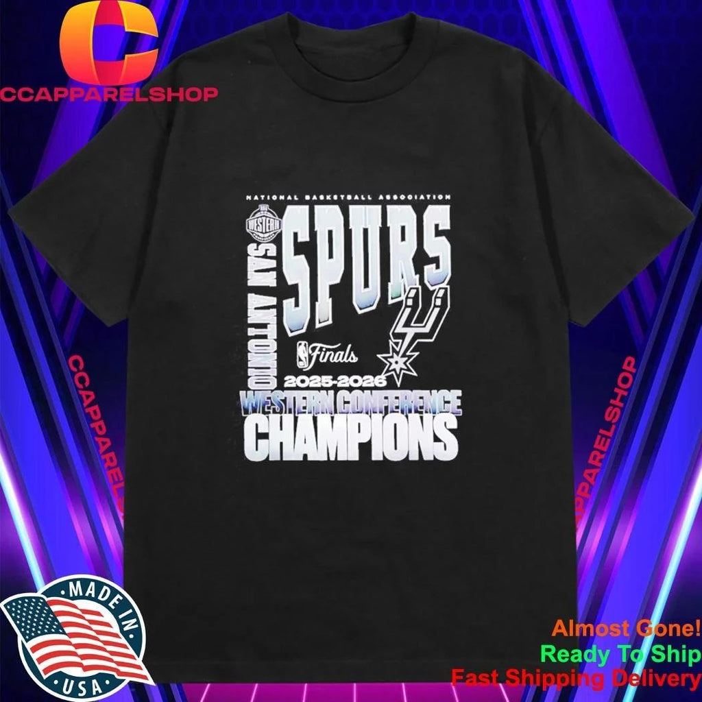 San Antonio Spurs 2025 2026 NBA Western Conference Champions Vintage Shirt