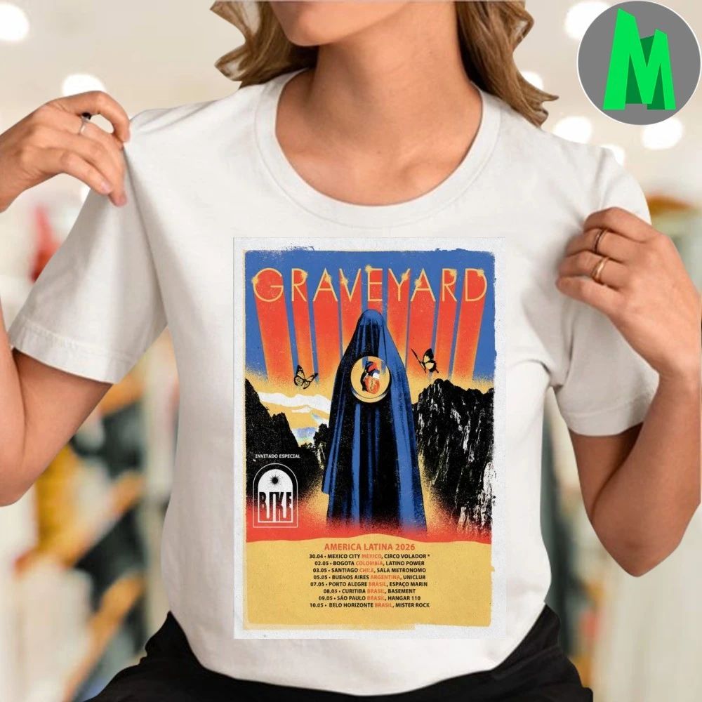 Original Graveyard America Latina 2026 Shows Poster Shirt