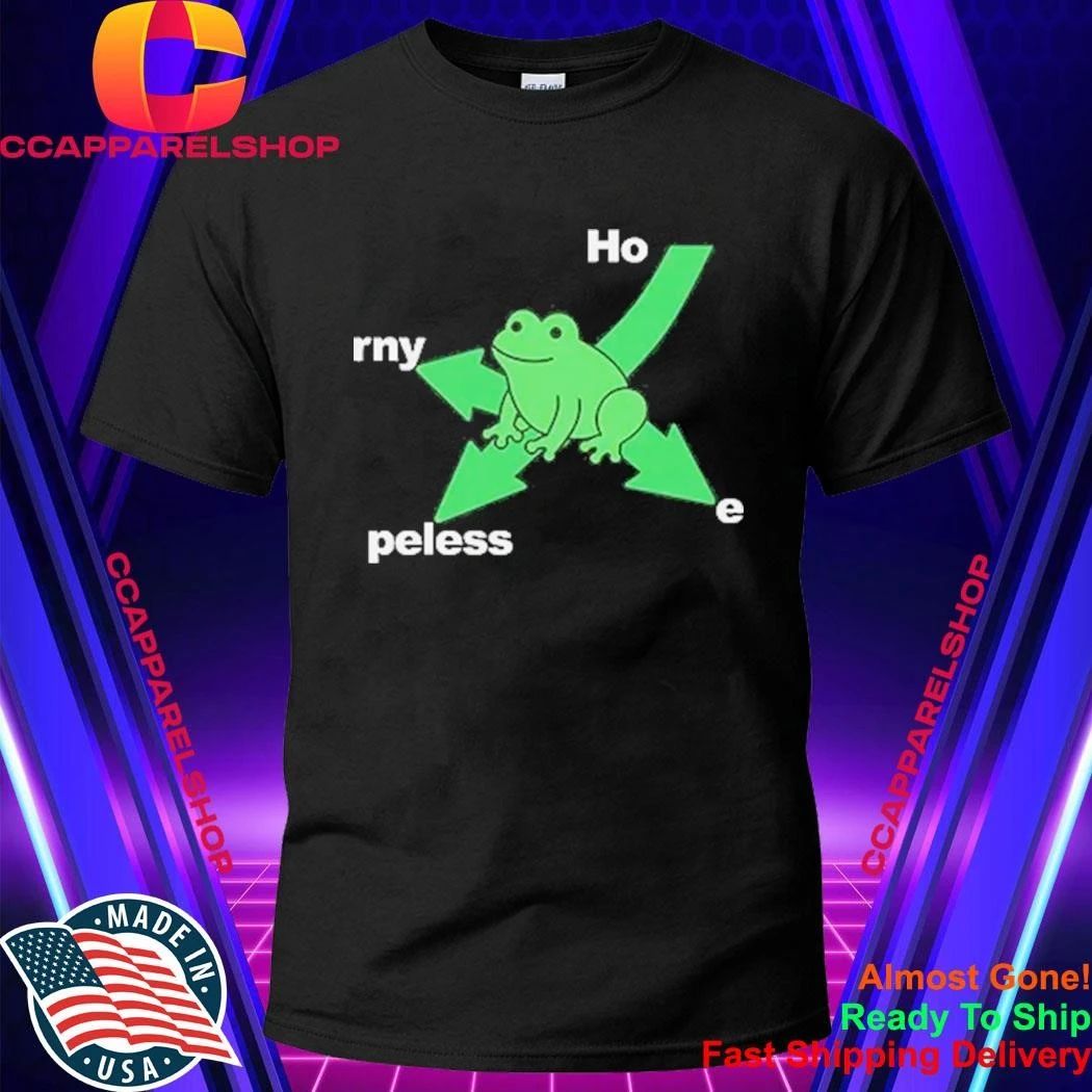 Ho rny Peless Frog In Distress Funny Shirt