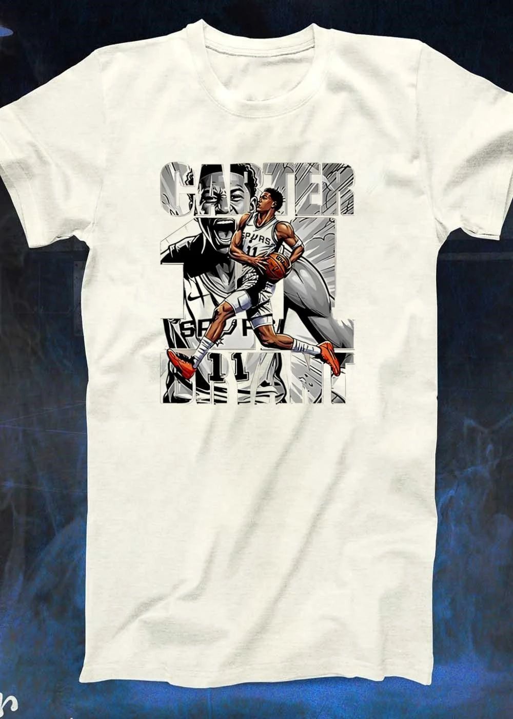 Keldon Johnson Kobe Bryant Vince Carter San Antonio Spurs NBA CARTER 11 SPURS 11 BRYANT shirt