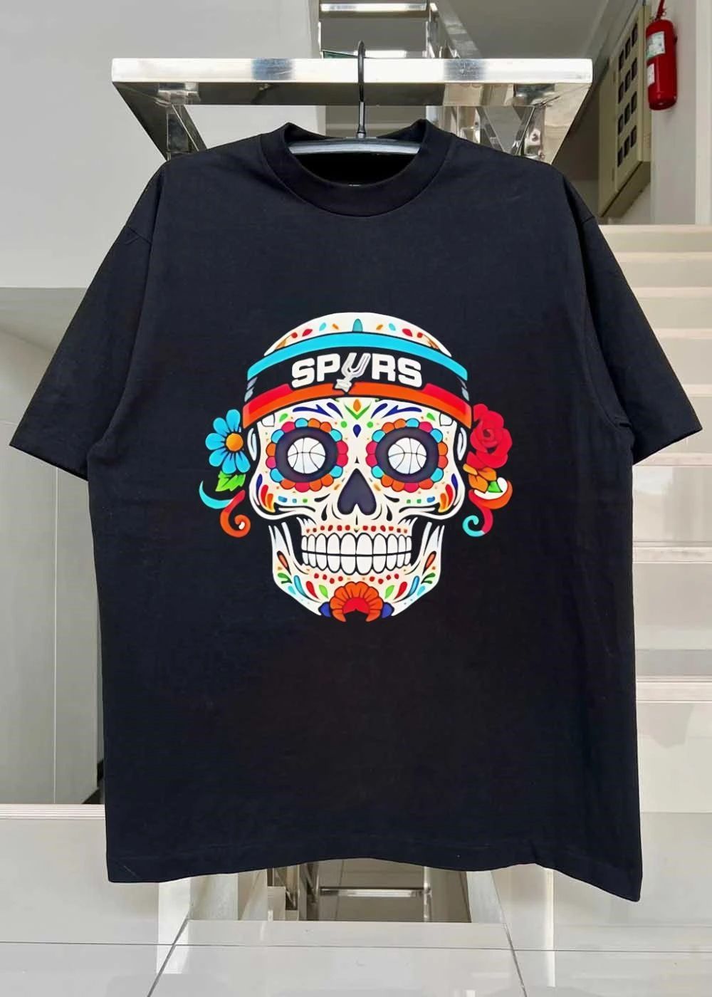 San Antonio Spurs Basketball Sugar Skull Day of the Dead shirt