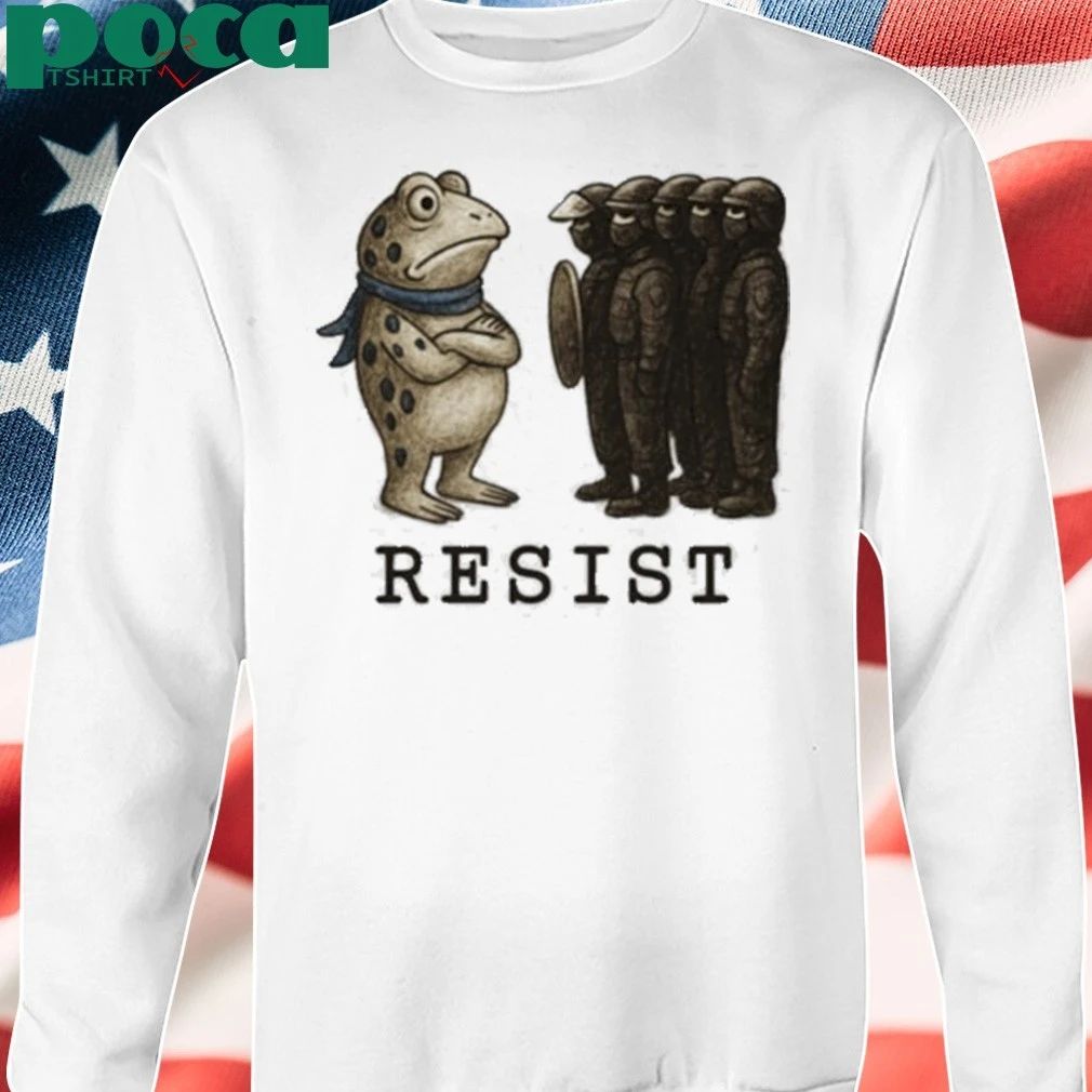 Frogs Against Fascism Portland Frog Resist T-shirt