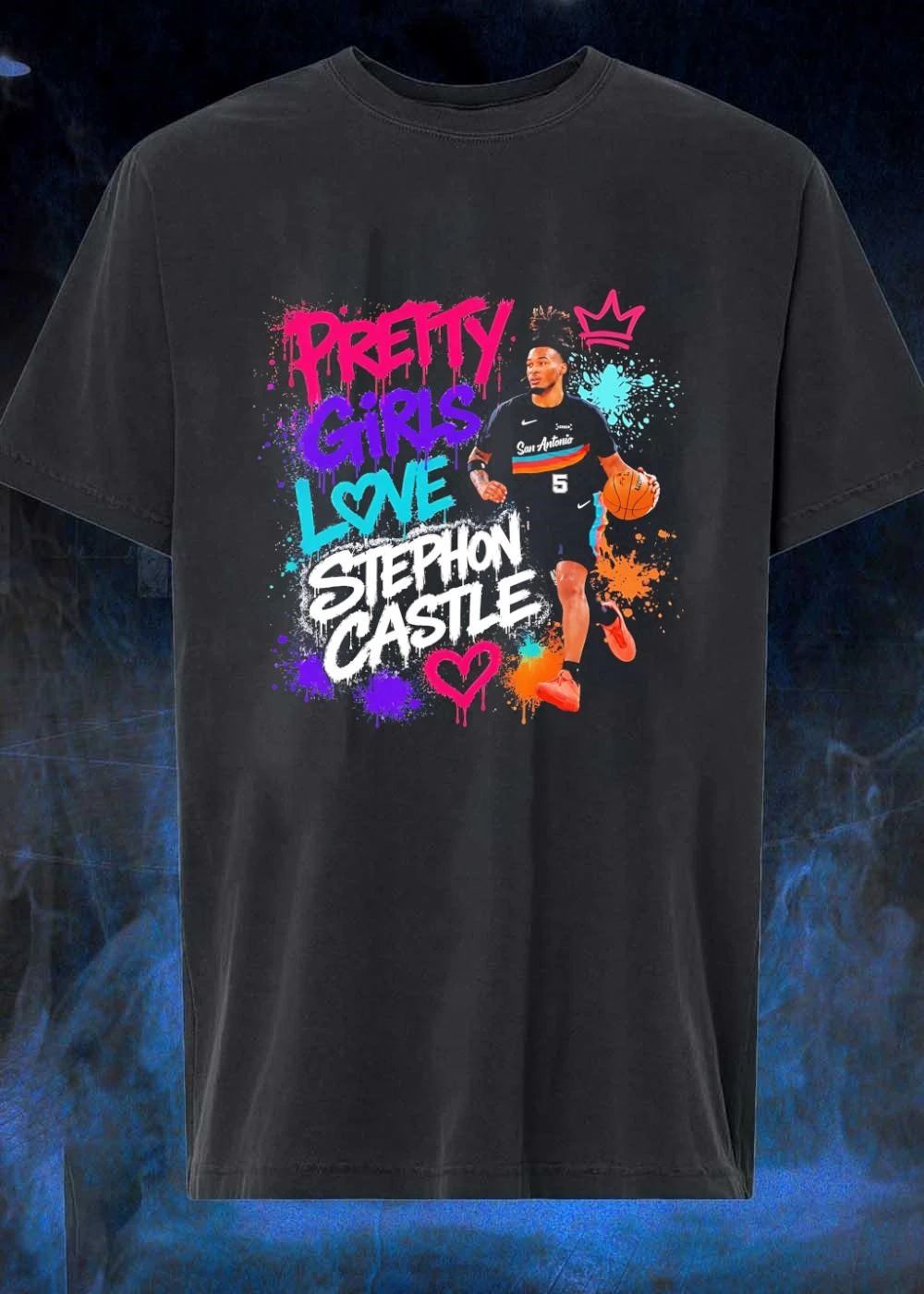 San Antonio Spurs Fan Apparel Pretty Girls Love Stephon Castle T-Shirt