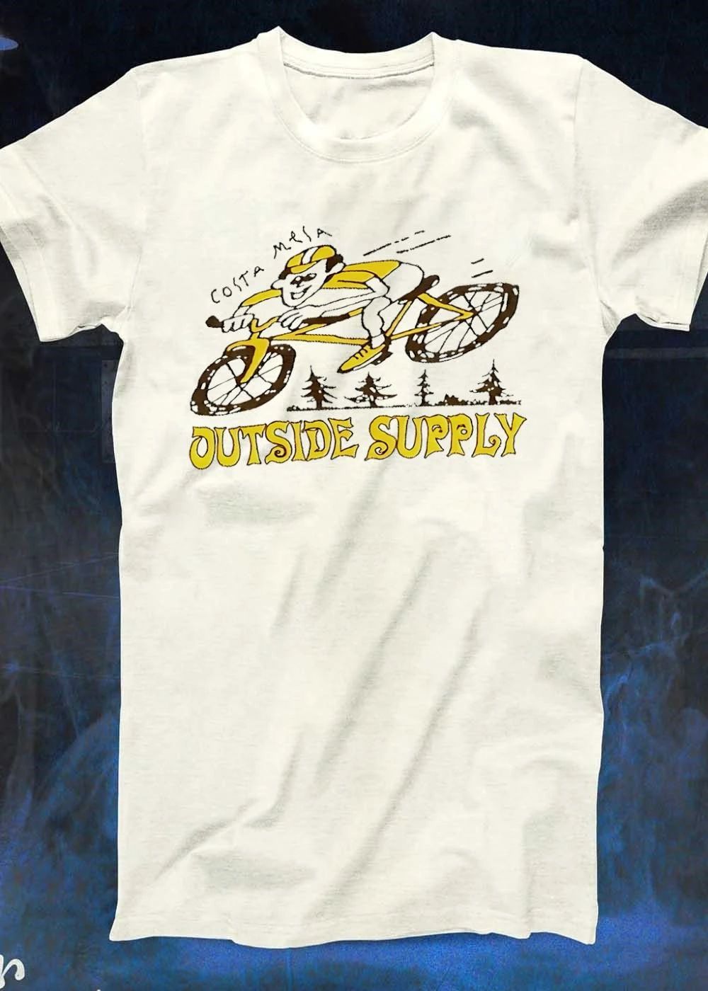 Costa Mesa Cyclist Riding Mountain Bike Outside Supply T-Shirt