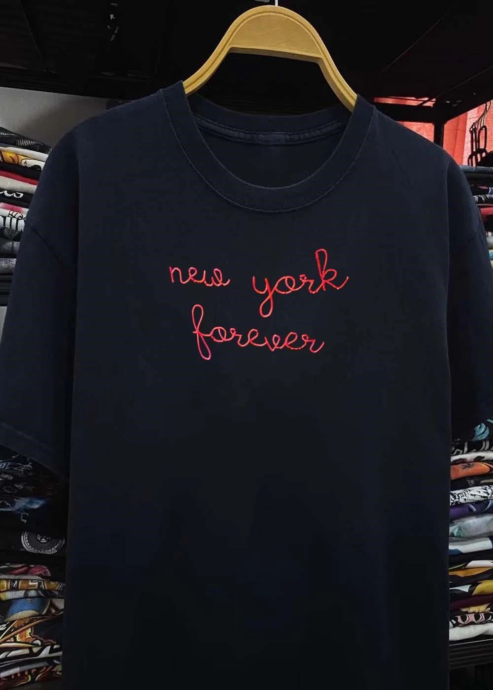 New York Forever Embroidered T-Shirt