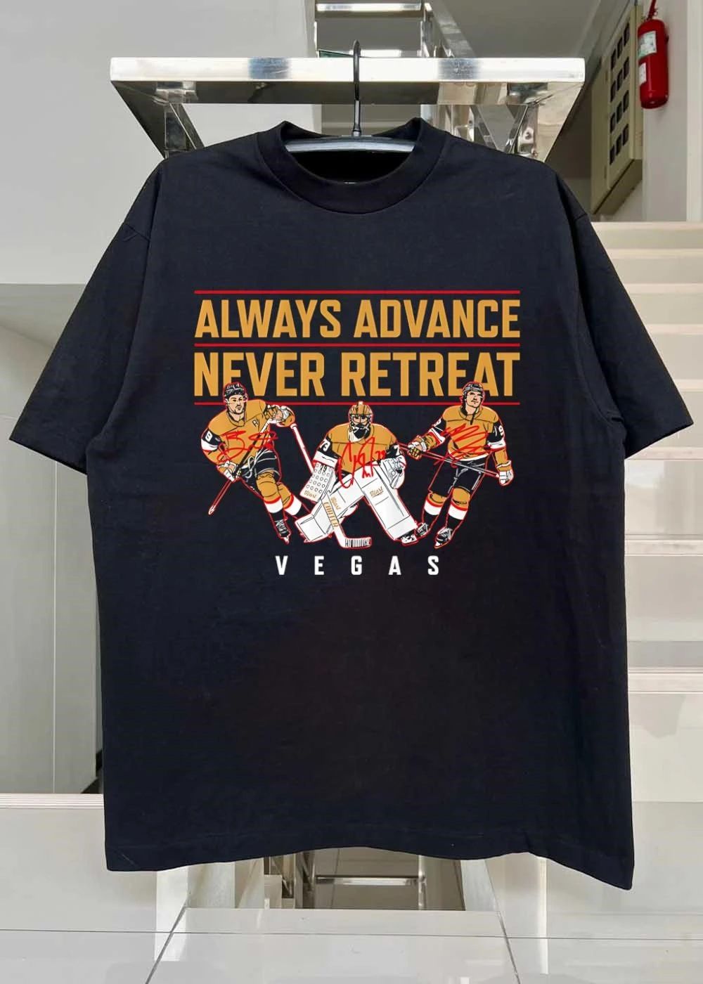 Always Advance Never Retreat Vegas Golden Knights 2023 Stanley Cup Shirt