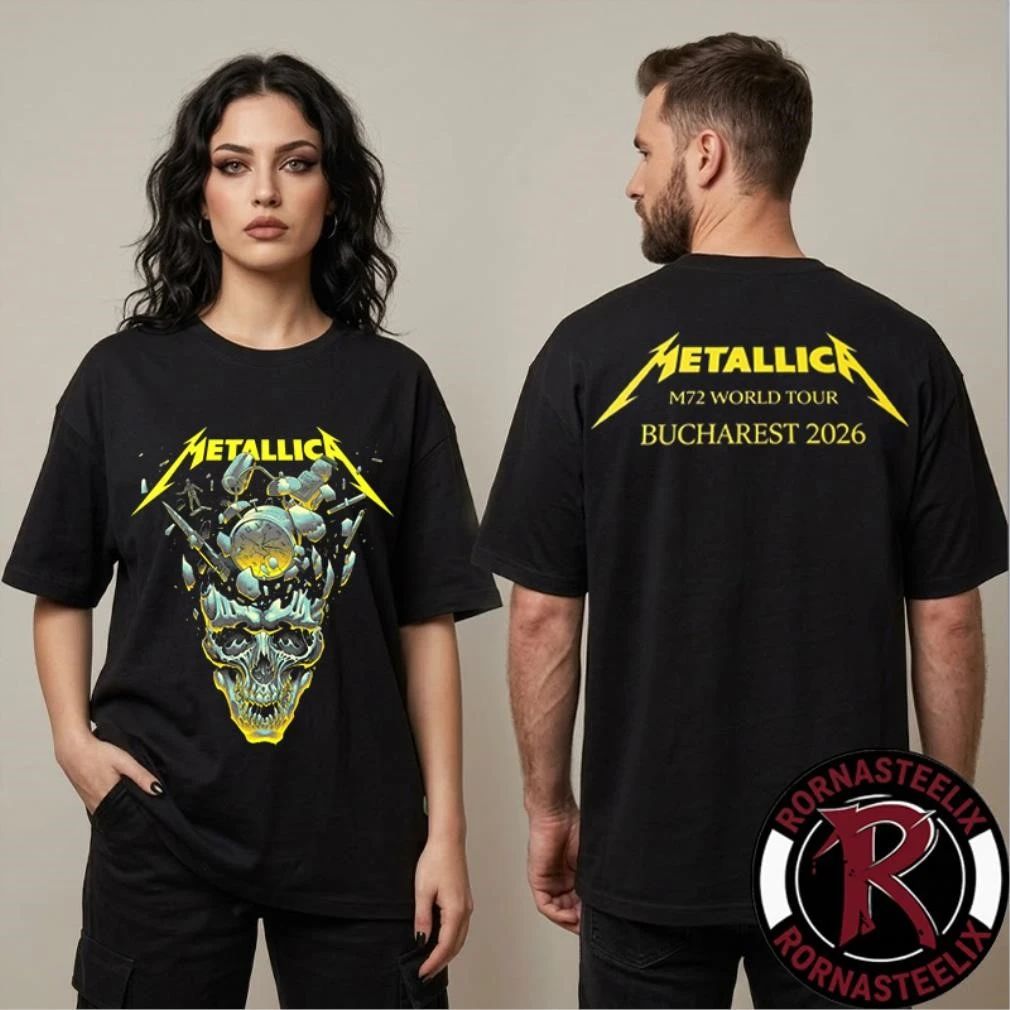 Metallica M72 Bucharest At Arena Nationala In Bucharest RO On May 13 2026 M72 World TOur 2026 Art By Luke Preece Shirt