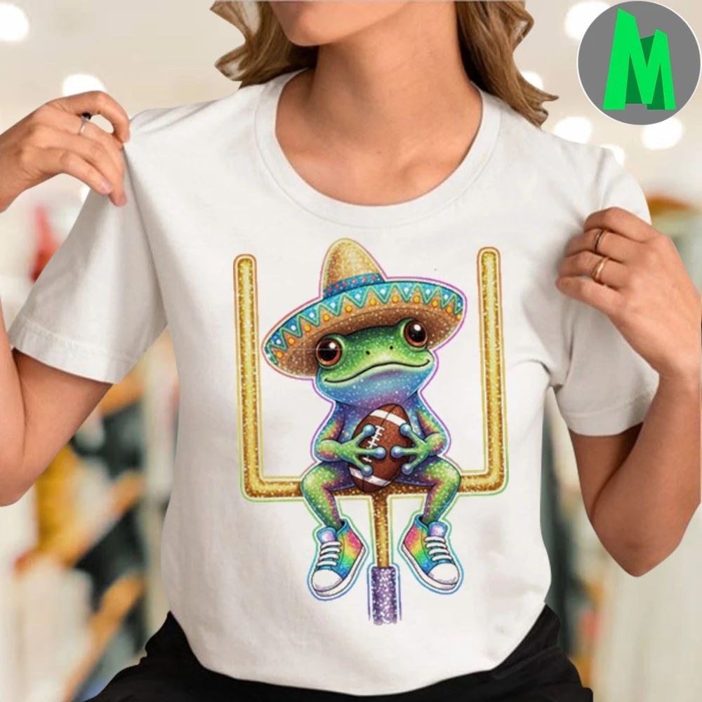 Frog sitting goalposts bad bunny frog 2026 Shirt