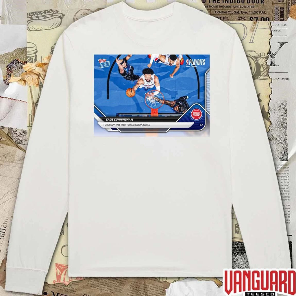 Detroit Pistons Cade Cunningham Furious 2nd Half Rally Forces Decisive Game 7 t-shirt
