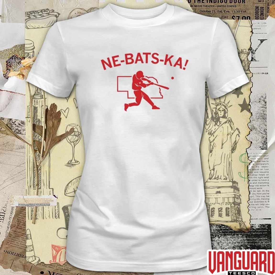 Ne-Bats-Ka Nebraska Cornhuskers Pop-Up Shop Baseball t-shirt