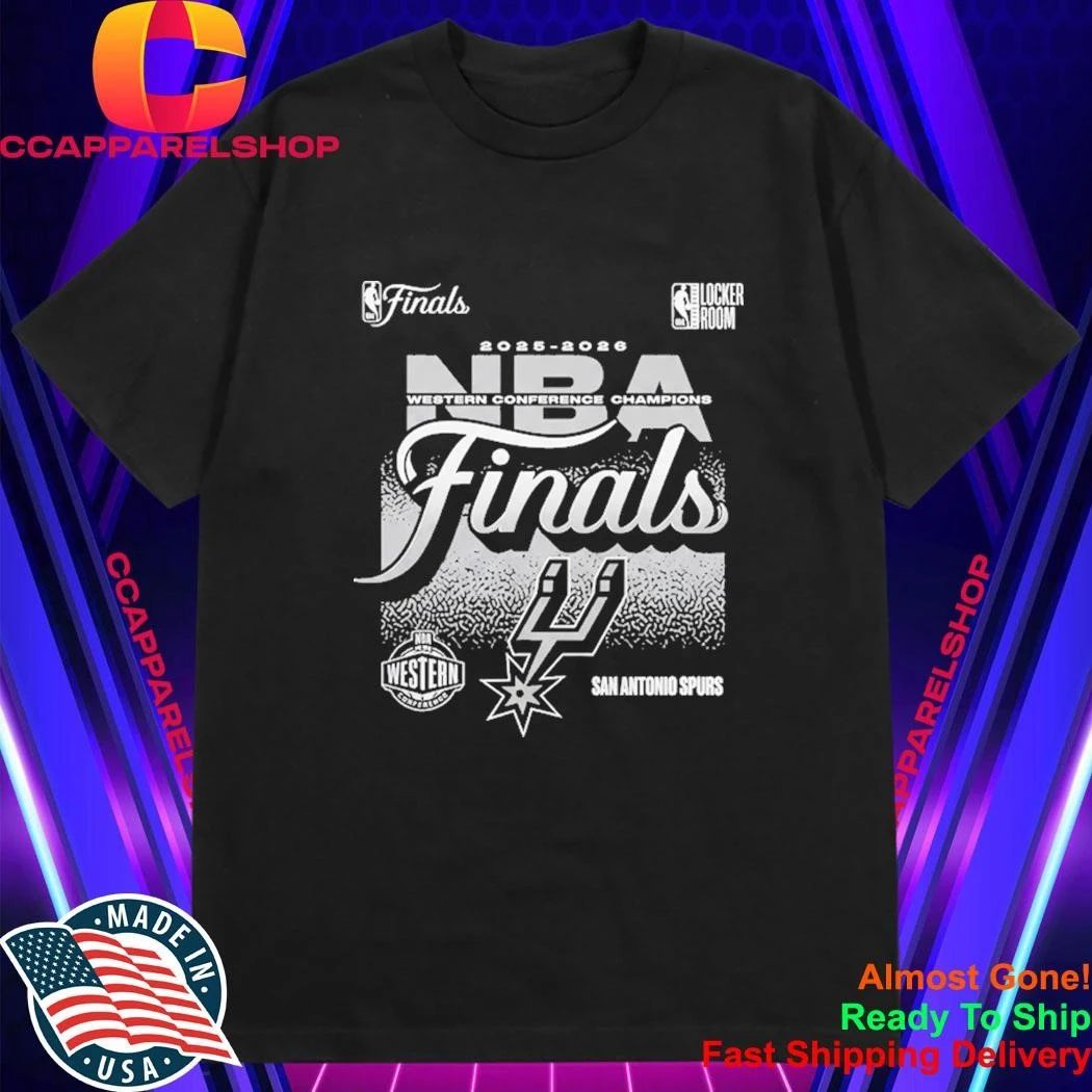San Antonio 2026 Spurs Western Conference Champs Locker Room Shirt