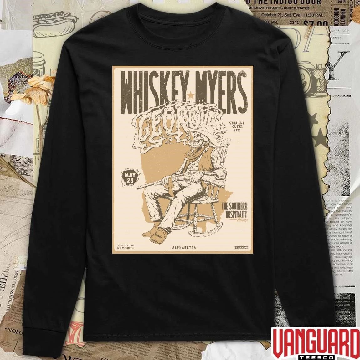 Whiskey Myers The Southern Hospitality Tour May 23 2026 Alpharetta GA Poster Pop-Up t-shirt