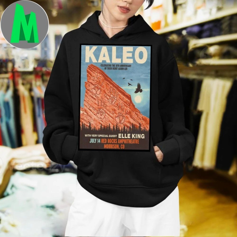 Original Kaleo Red Rocks Amphitheatre Morrison Co Jul 14 2026 Poster T-Shirt