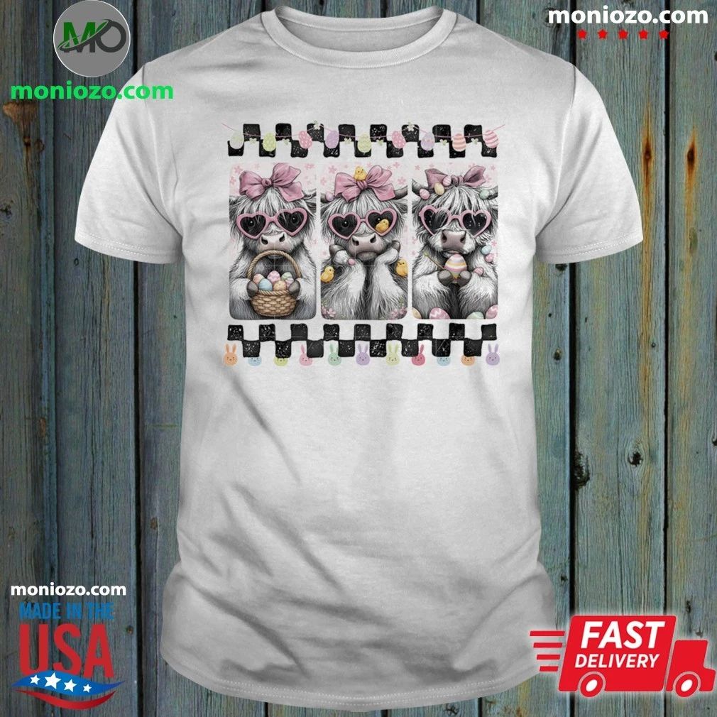 Original Easter Day Highland Cow Shirt