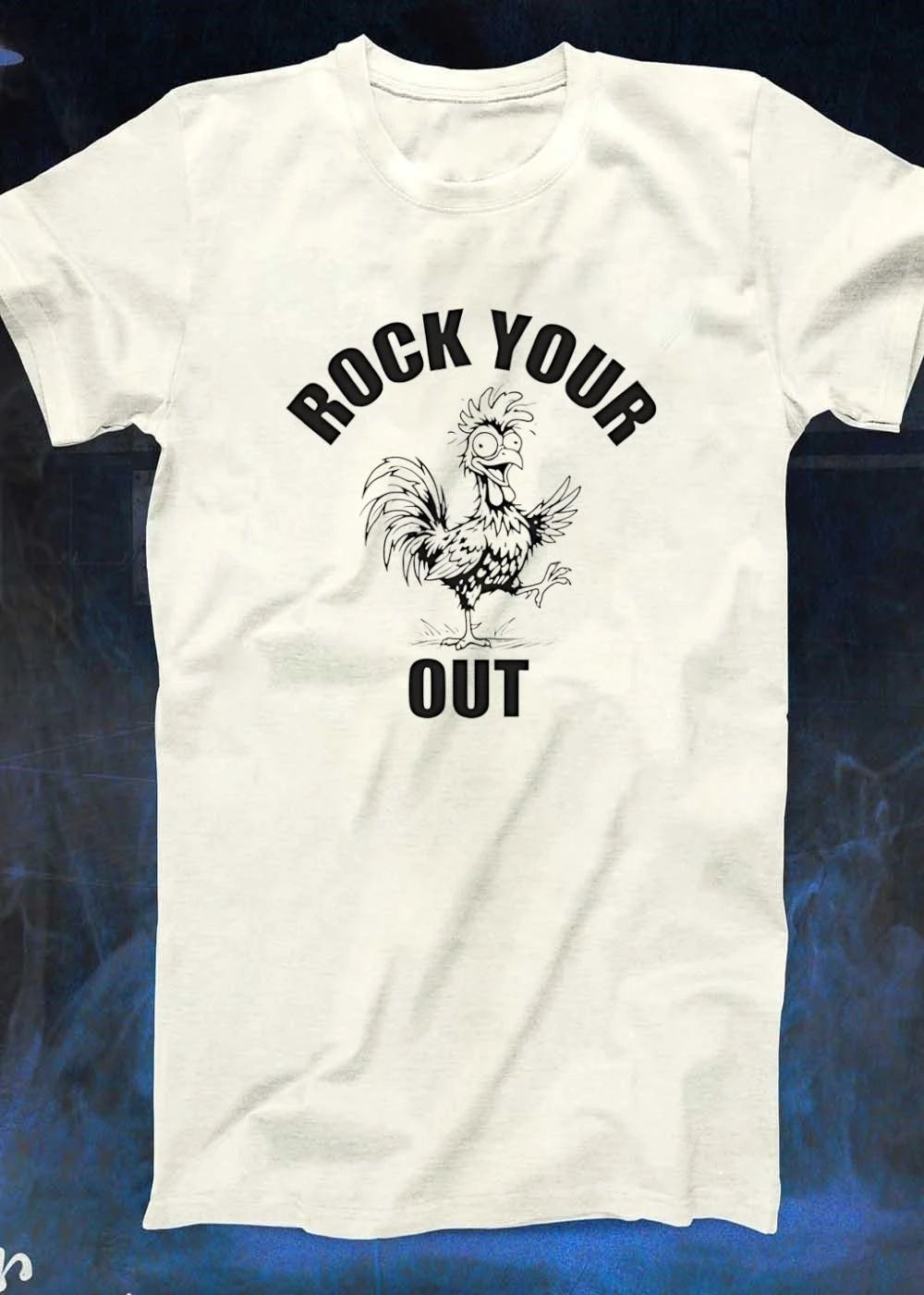 Rock Your Out Crazy Rooster T-Shirt