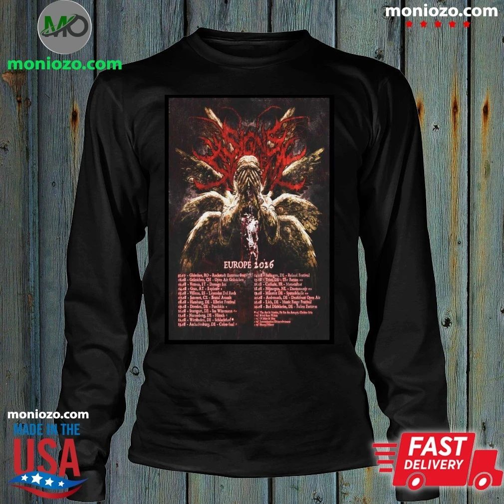 Original Signs Of The Swarm Europe Tour 26 Poster Shirt – Best Gift for Music Fans