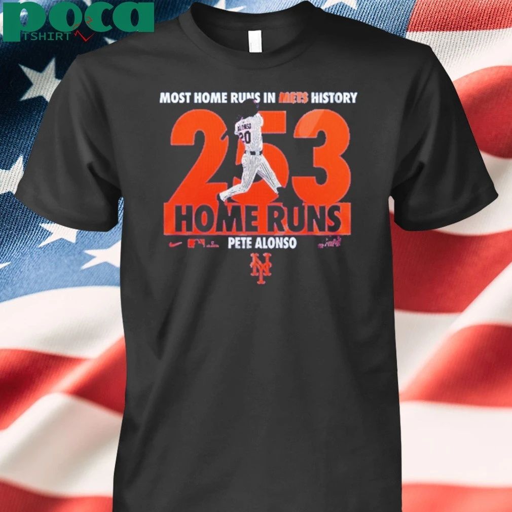 New York Mets X Pete Alonso 253 Home Run King shirt