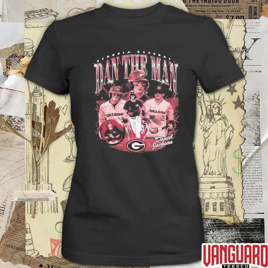Daniel Jackson Dan the Man Georgia Bulldogs Baseball t-shirt