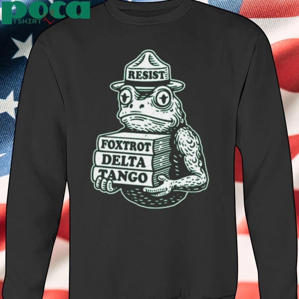 Portland-Frog-Protest Resist Foxtrot Delta Tango T-shirt
