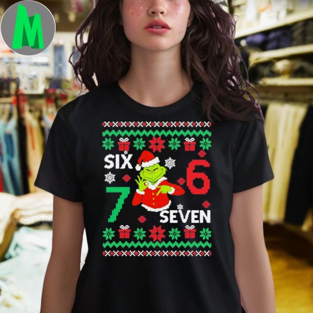 Six Seven Meme Grinch Ugly Sweater Shirt