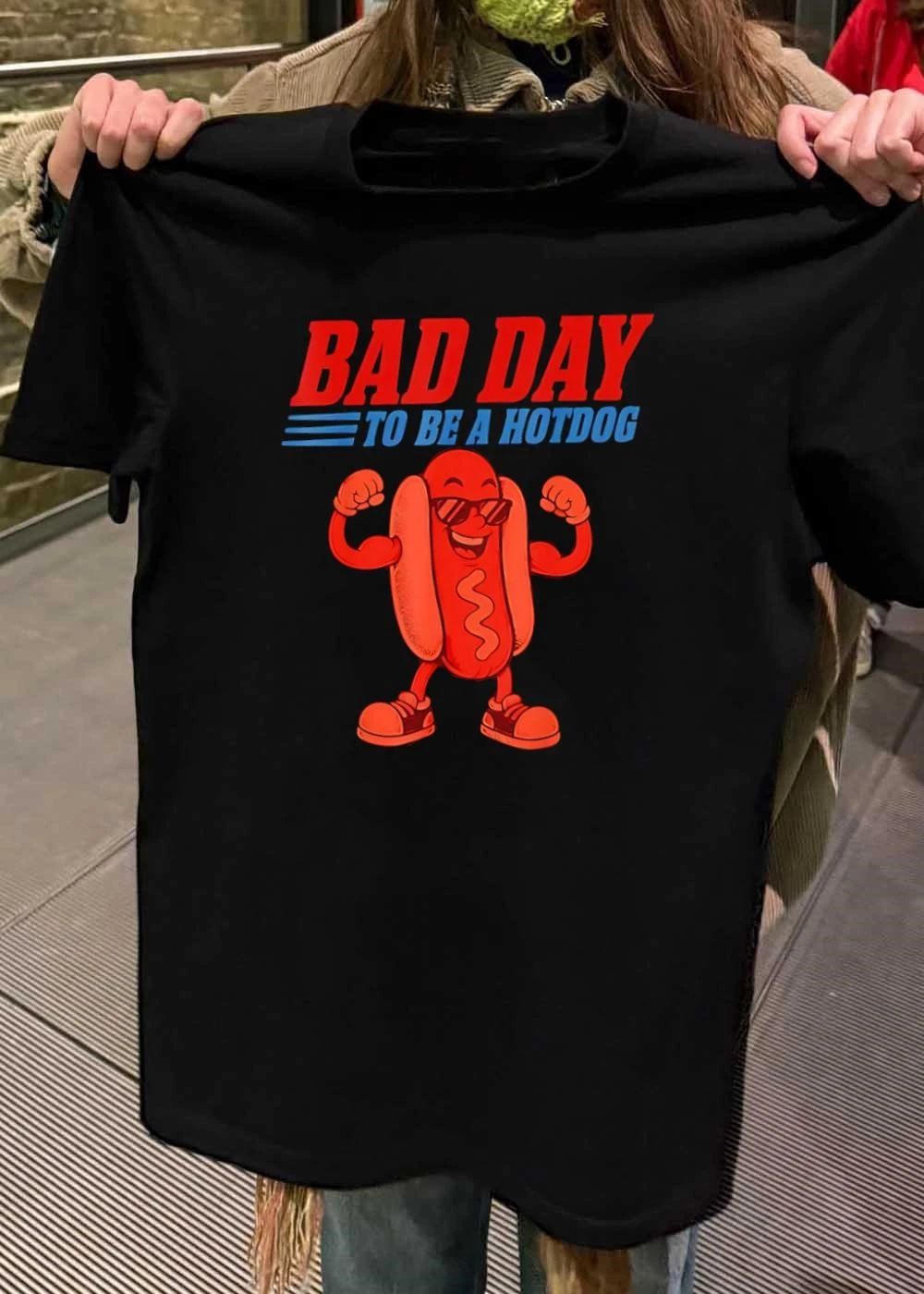 Bad Day To Be A Hotdog Funny Shirt