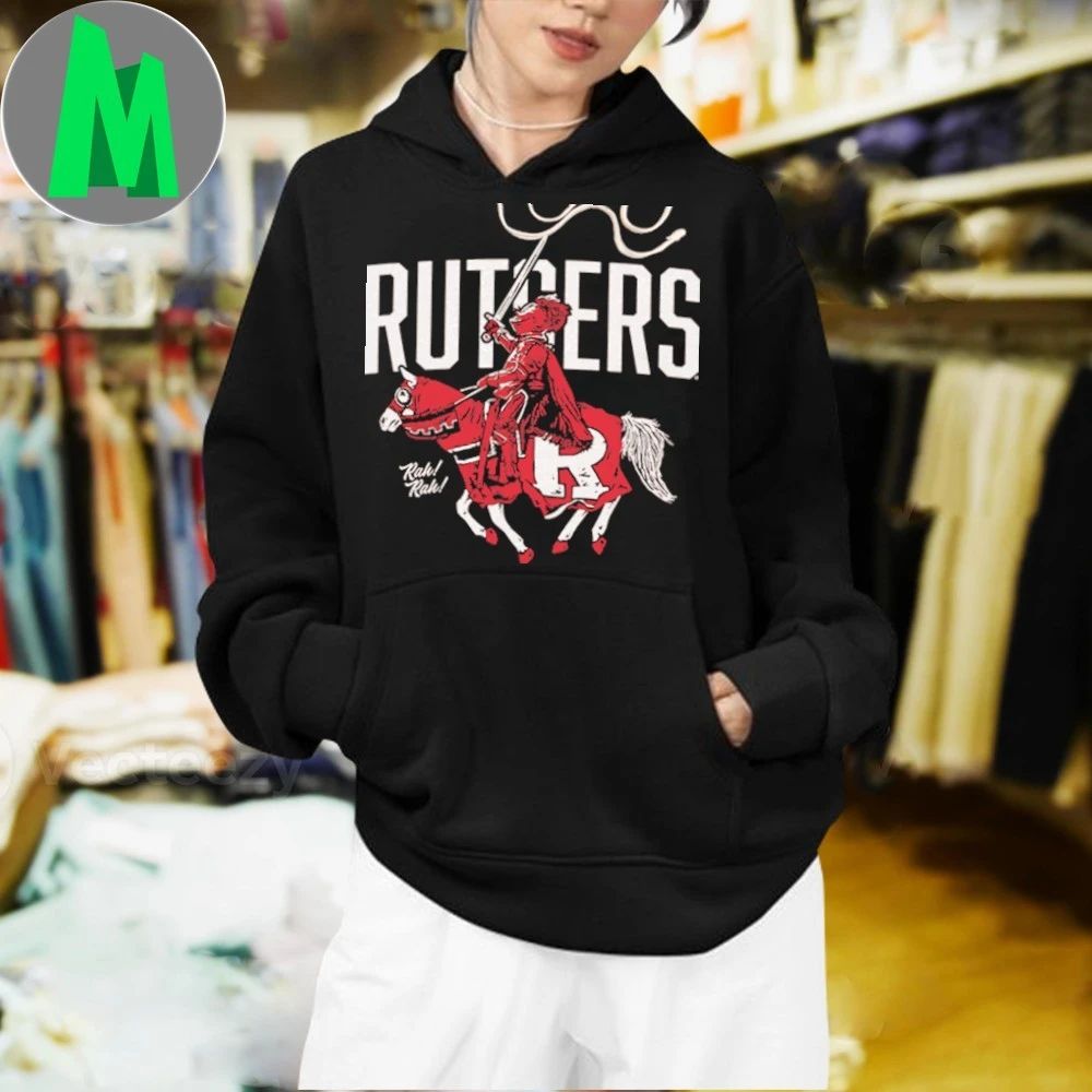 Black Rutgers Knights Scarlet Knight Shirt