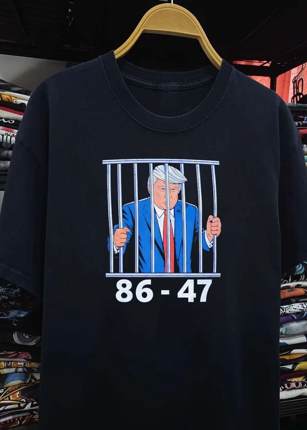 Trump In Jail Bars 86 47 shirt