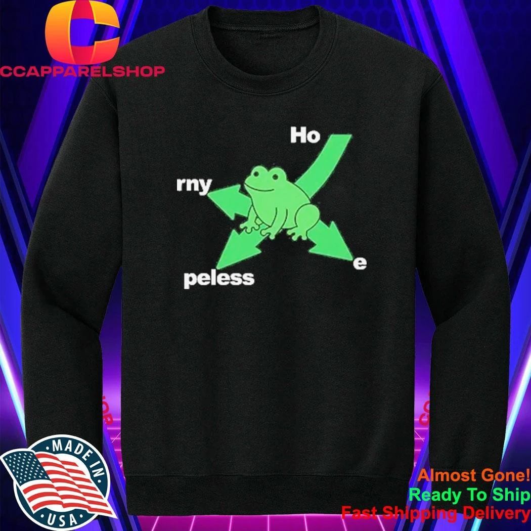 Ho rny Peless Frog In Distress Funny Shirt
