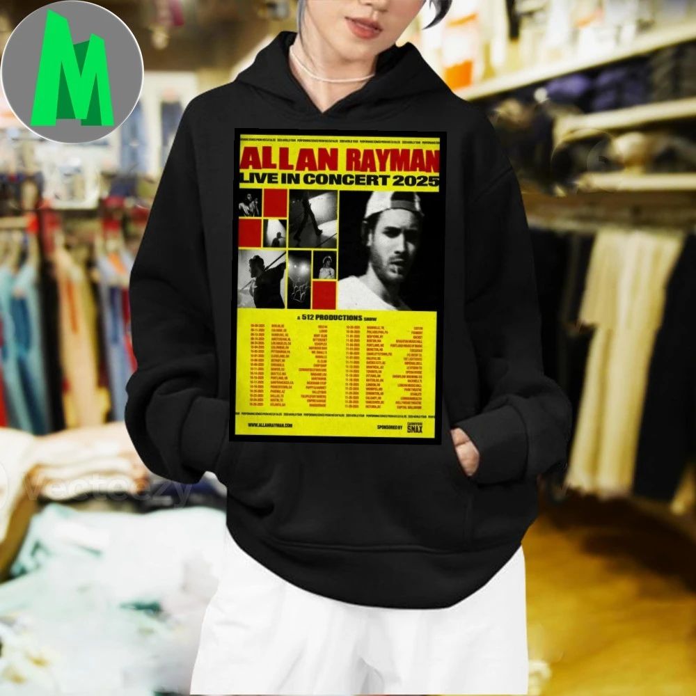 Tour 2025 Allan Rayman Poster T-Shirt