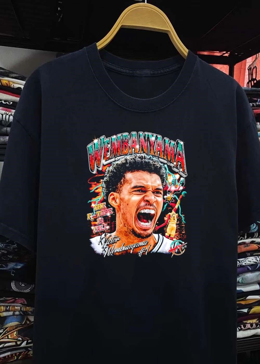 Victor Wembanyama #1 The Future Is Tall San Antonio Spurs T-Shirt