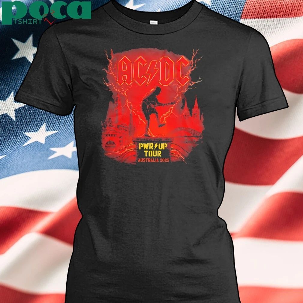 ACDC PWR Up Tour Australia 2025 Cities Dates Schedule shirt