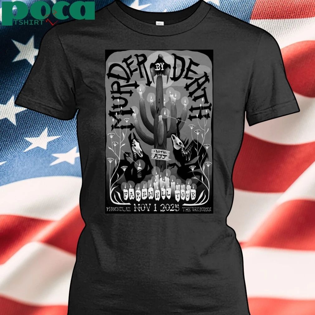 Murder By Death Fall Tour 2025 The Van Buren Phoenix Poster T-shirt