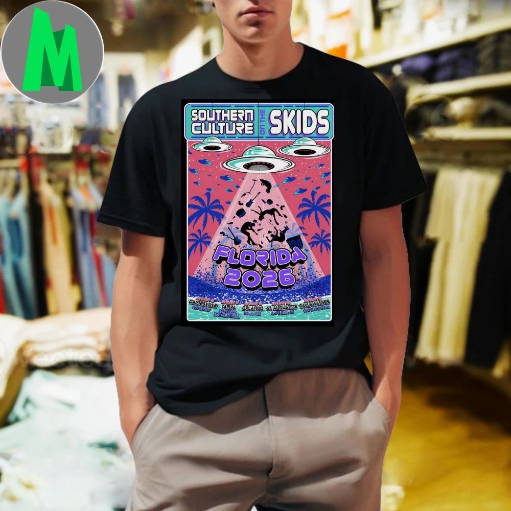 Southern Culture The Skids Florida Tour 2026 Poster Shirt
