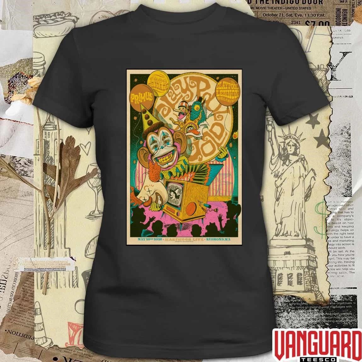 Primus Claypool Gold Tour May 23 2026 Redmond, Washington Poster t-shirt