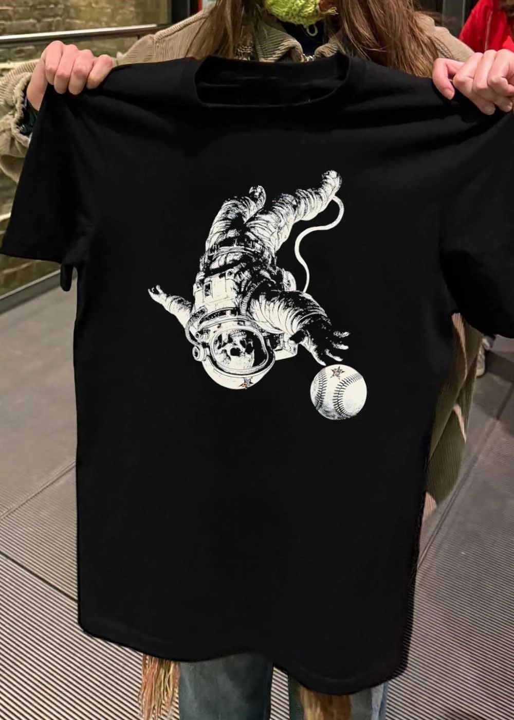 Astronaut Reaching for Baseball Houston Astros shirt