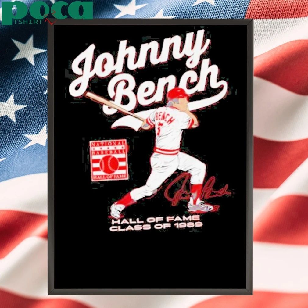 Johnny Bench Baseball Legend Hall Of Fame 1989 T-Shirt