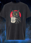 Grumpy Black Cat Is He Dead Yet Coffee Shirt