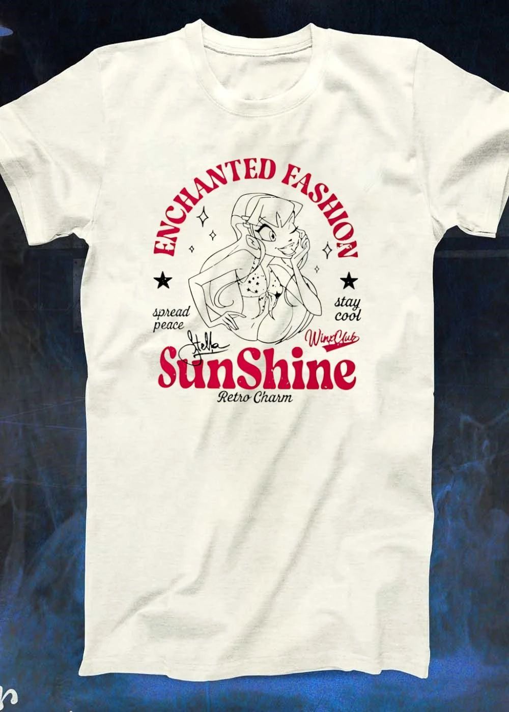 Stella Spread Peace Stay Cool SunShine Enchanted Fashion Retro Charm T-Shirt