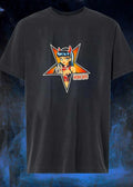 Hook-ups Devil Girl Holding Trident Star Black T-Shirt